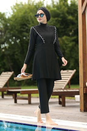 مایو حجاب مشکی زنانه چاپی Remsa Mayo - کد 277414818