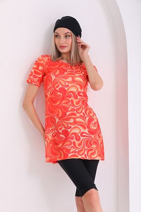 مایو حجاب نارنجی زنانه ساده REMSA - کد 826572622