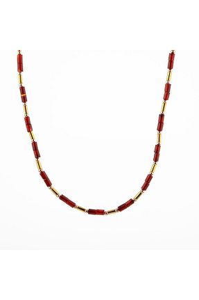 گردنبند جواهر رنگی زنانه سنگ OSMANLI DOĞAL TAŞ - کد 675835545