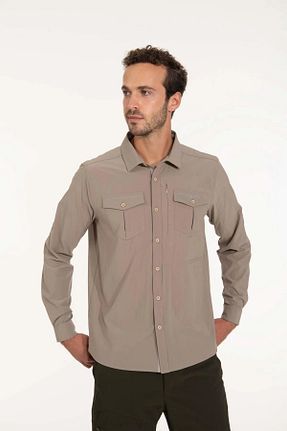 پیراهن بژ مردانه رگولار 2AS - کد 312036982