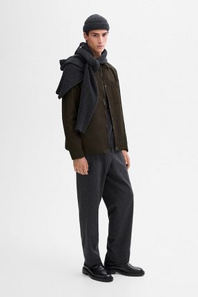 کاپشن قهوه ای مردانه رگولار Massimo Dutti - کد 881925483