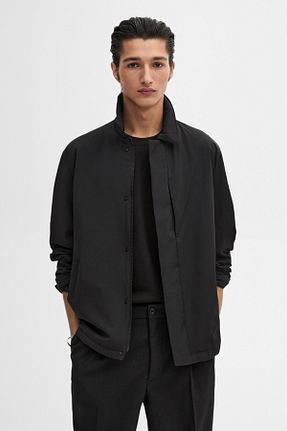 کاپشن مشکی مردانه رگولار Massimo Dutti - کد 881925027