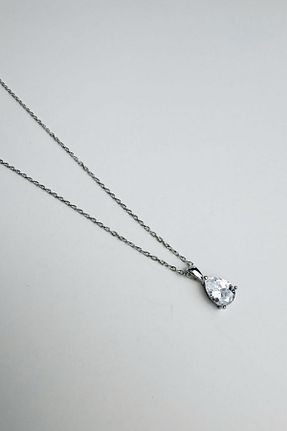 گردنبند نقره سفید زنانه 925 عیار Butik - کد 881927966