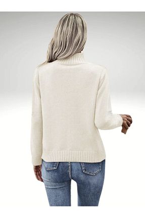 پلیور نباتی زنانه طرح دار DRESSY CL - کد 881929213