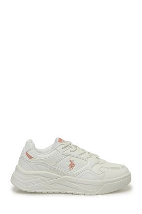 کفش اسنیکر سفید زنانه بند دار U.S. Polo Assn. - کد 881931279