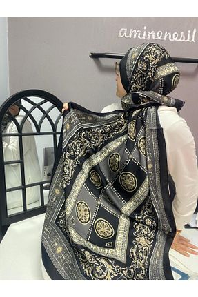 شال رنگی زنانه پنبه پلی استر AMİNENESİL - کد 881933755