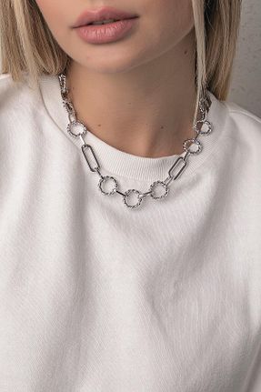 گردنبند جواهر زنانه رودیوم Modex - کد 273899518