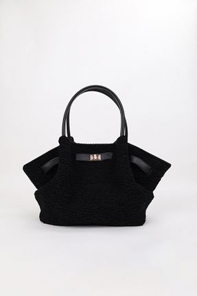 کیف دوشی مشکی زنانه پارچه ای NOTHING - کد 877511885