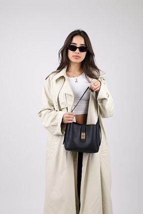 کیف دوشی مشکی زنانه چرم مصنوعی NOTHING - کد 881741527