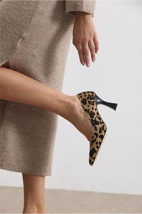کفش استایلیتو قهوه ای پاشنه نازک Demashoes - کد 881976866