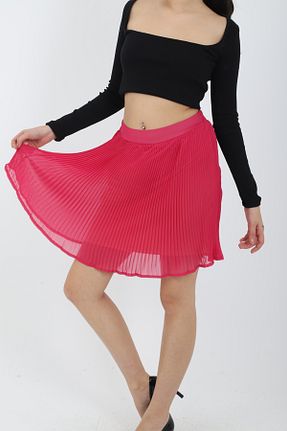 دامن صورتی زنانه پارچه YORSSTYLE - کد 881985675