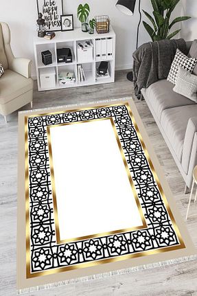 فرش سفید زیره ضد لغزش MOTTO HALI - کد 237855109