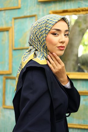 روسری رنگی 90 x 90 Silk Home - کد 882560589