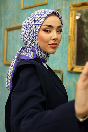 روسری رنگی 90 x 90 Silk Home - کد 882561898