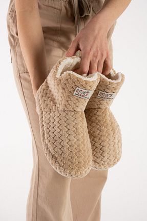 پاندوف قهوه ای زنانه مخملی star shoes - کد 868244861
