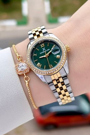 ساعت مچی طلائی زنانه 26-30 میلی متر Daniel Klein - کد 881989770