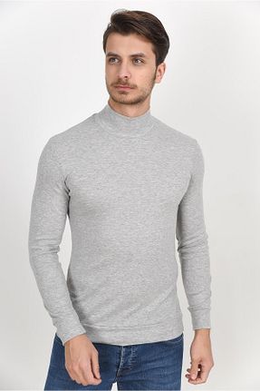 پلیور طوسی مردانه ساده Superlife - کد 34463919