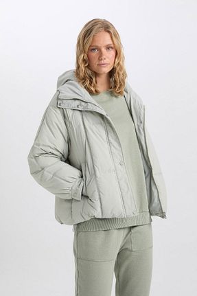 کاپشن سبز زنانه رگولار Defacto - کد 882024651