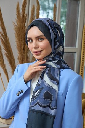 شال بنفش زنانه پنبه پلی استر İpekhan - کد 832896160