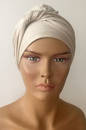 روسری بژ پنبه ای Vera - کد 650274317