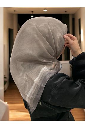 روسری بژ ساده Bona Sera - کد 834036620