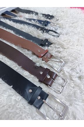 کمربند مشکی زنانه چرم خالص hoaryage - کد 882054462