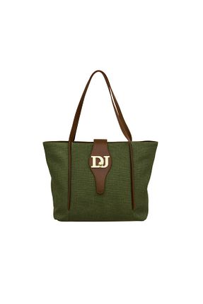 کیف دوشی خاکی زنانه چرم مصنوعی David Jones - کد 882084974
