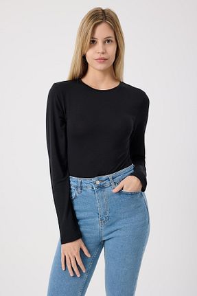 بادی مشکی زنانه یقه دوچرخه Polo State - کد 884122386
