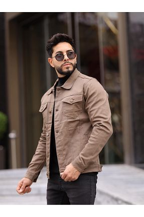 کت قهوه ای مردانه اسلیم WKM - کد 875972603