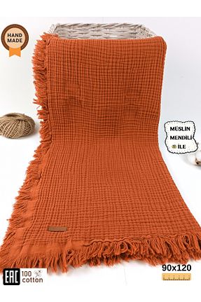 پتوی کودک و نوزاد نارنجی پنبه ای Tomuycuk - کد 740020537