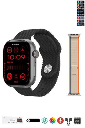 ساعت هوشمند مشکی گارانتی وارد کننده BYRTECH - کد 372443053