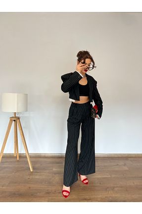 ست بالاتنه و پائین تنه مشکی زنانه بافتنی Nesil - کد 869160760