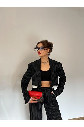 ست بالاتنه و پائین تنه مشکی زنانه بافتنی Nesil - کد 869160760