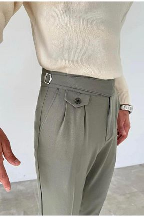 شلوار سبز مردانه پنبه پلی استر MODA - کد 882167006