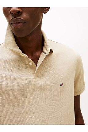 پولوشرت بژ مردانه پنبه ای Tommy Hilfiger - کد 882128799