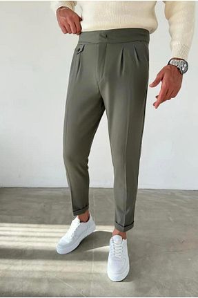 شلوار سبز مردانه پنبه پلی استر MODA - کد 882167006