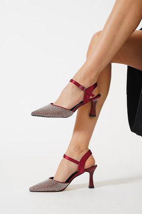 کفش مجلسی زرشکی زنانه پاشنه نازک Moda Pie - کد 882194163