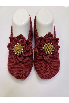 پاپوش زرشکی زنانه بافت Butik - کد 882177691
