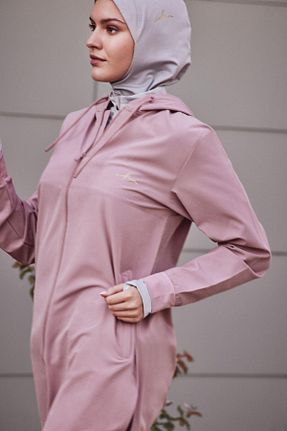 سوئیشرت حجاب صورتی زنانه مخلوط پلی استر Haşema - کد 841449844