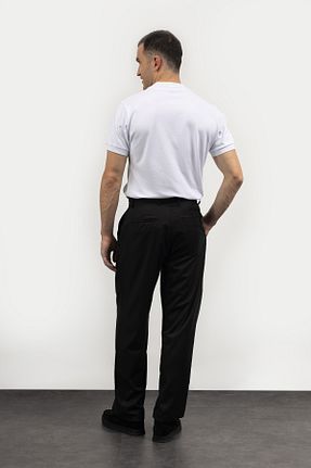 شلوار مشکی مردانه پنبه ای GIESTO - کد 863162491