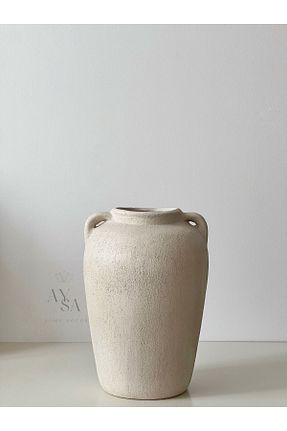 گلدان بژ سرامیک AYSA HOME DECOR - کد 841592500