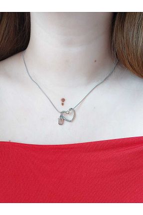 گردنبند استیل ( فولاد ) متالیک زنانه استیل (فولاد) bijoux uniques - کد 882189985