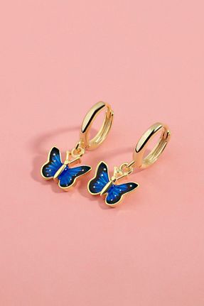 گوشواره نقره زرد بچه گانه 925 عیار By More - کد 750240433