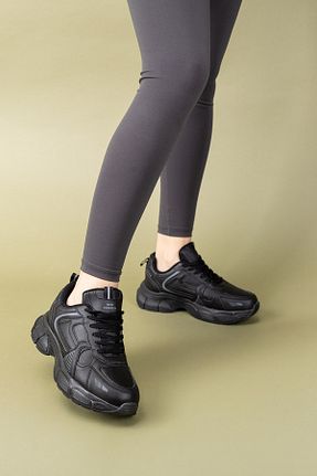کفش اسنیکر مشکی زنانه بند دار Getcho - کد 882212922