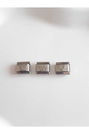 دستبند استیل (فولاد) متالیک زنانه استیل (فولاد) bijoux uniques - کد 880869012