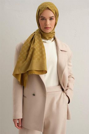 شال زرد زنانه پلی استر Armine - کد 790640452
