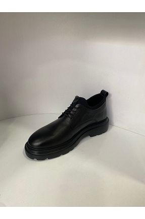 کفش کژوال مشکی مردانه چرم خالص TAŞKINÖZ AYAKKABI - کد 882250064
