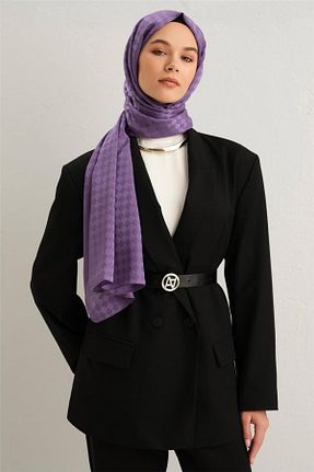 شال بنفش زنانه پنبه پلی استر Armine - کد 705117345