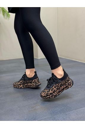 کفش اسنیکر قهوه ای زنانه بند دار DİVA - کد 882236442