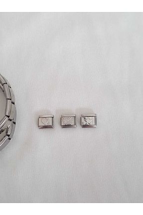دستبند استیل (فولاد) متالیک زنانه استیل (فولاد) bijoux uniques - کد 880869012